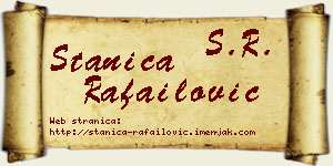 Stanica Rafailović vizit kartica